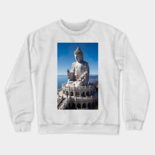 maitreya buddha statue Crewneck Sweatshirt